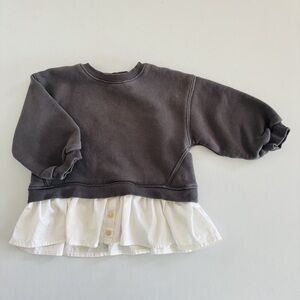 Zara Layered Sweatshirt